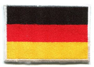 Flag of Germany German applique iron-on patch Medium S-96