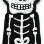 Skull skeleton goth punk emo horror biker applique iron-on patch S-262