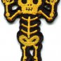 Skull skeleton goth punk emo horror biker sew applique iron-on patch S-484