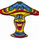 Mushroom boho 70s hippie retro love peace weed pot applique iron-on patch S-58
