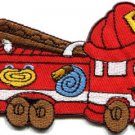 Fire engine truck rescue pumper retro applique iron-on patch S-333 WE SHIP ANYWHERE FOR FREE!
