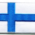 Flag of Finland Finnish applique iron-on patch S-95