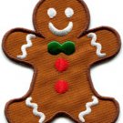 Ginberbread Man cookie fun applique iron-on patch S-239