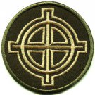 Gun site zodiac symbol weapon firearm rifle applique iron-on patch S-243