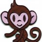 Monkey ape chimp animal retro applique iron-on patch FREE SHIP, NO LIMIT! S-295