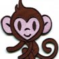 Monkey ape chimp animal retro applique iron-on patch FREE SHIP, NO LIMIT! S-295