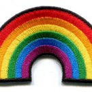 Gay pride lesbian rainbow flag retro love LGBT applique iron-on patch S-129