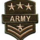 Army military insignia rank war biker retro applique iron-on patch S-89