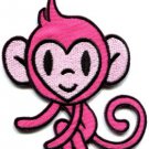 Monkey ape chimp retro applique iron-on patch S-218