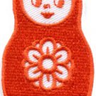 Russian matryoshka babushka babooshka nesting doll applique iron-on patch S-318