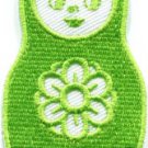 Russian matryoshka babushka babooshka nesting doll applique iron-on patch S-316