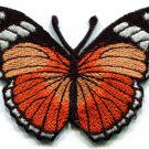 Butterfly orange hippie retro boho embroidered applique iron-on patch S-157