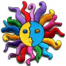The Sun retro boho psychedelic hippie sew sewing applique iron-on patch S-190