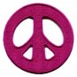 Peace sign hippie retro boho love weed applique iron-on patch S-21
