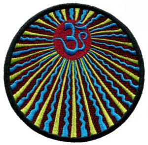 Aum om infinity hindu hindi hinduism yoga indian applique iron-on patch T-11