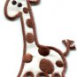 Giraffe baby animal wildlife kids applique iron-on patch S-307