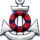 Anchor tattoo navy biker retro ship boat sea sew applique iron-on patch S-402