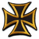 German Iron Cross military medal WW2 valor war biker iron-on applique patch S-84