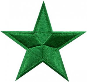 Star hippie 70's retro boho disco fab superstar applique iron-on patch new S-148