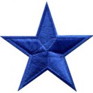 Star retro hippie 70s applique iron-on navy blue S-150