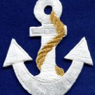 Anchor tattoo navy biker retro ship boat sea sew applique iron-on patch S-482