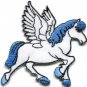 Pegasus fantasy horse unicorn greek medusa poseiden applique iron-on patch S-298