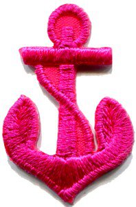 Anchor tattoo navy biker retro ship boat sea sew applique iron-on patch S-473