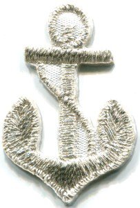 Anchor tattoo navy biker retro ship boat sea sew applique iron-on patch S-480