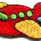 Airplane plane kids fun flying retro sew sewing applique iron-on patch S-472