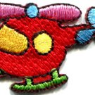 Helicopter chopper copter kids fun sew sewing applique iron-on patch S-466