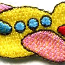 Airplane plane kids fun flying retro sew sewing applique iron-on patch S-469