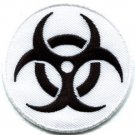 Biohazard symbol sign danger poison toxic warning applique iron-on patch S-242