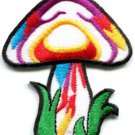 Mushroom boho hippie retro love peace weed trance applique iron-on patch S-83