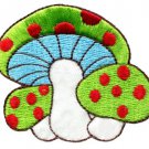 Mushroom boho hippie retro love peace weed trance applique iron-on patch S-72