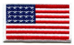 American flag Old Glory applique iron-on patch Medium S-100