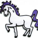 Unicorn fantasy retro fun applique iron-on patch S-219