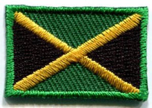Flag of Jamaica applique iron-on patch Small S-110