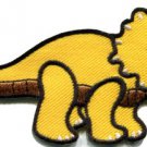 Triceratops dinosaur fun kids applique iron-on patch S-299