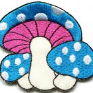 Mushroom boho hippie retro love peace weed trance applique iron-on patch S-283