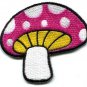 Mushroom boho 70s hippie retro love peace weed pot applique iron-on patch S-77