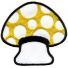 Mushroom boho hippie retro love peace weed trance applique iron-on patch S-61