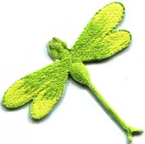 Dragonfly dragon fly insect fun retro sew sewing applique iron-on patch S-422