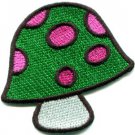 Mushroom boho hippie retro love peace weed trance applique iron-on patch S-425