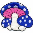 Mushroom boho hippie retro love peace weed trance applique iron-on patch S-71