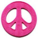 Peace sign hippie retro boho love weed applique iron-on patch S-20