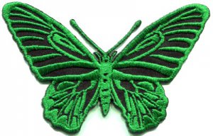 Butterfly insect boho hippie retro love peace applique iron-on patch S-173