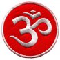 Aum om infinity hindu hindi hinduism yoga indian applique iron-on patch S-3