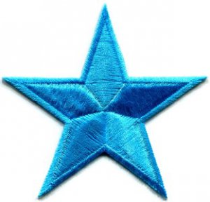 Star hippie 70's retro boho disco fab superstar applique iron-on patch S-149
