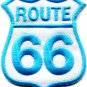 Route 66 retro muscle cars 60s americana USA applique iron-on patch S-276