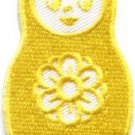 Russian matryoshka babushka babooshka nesting doll applique iron-on patch S-317